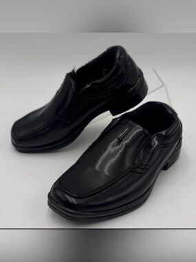Deer Stags WISE Black Slip-On Dress Shoes Kids Size 10.5M